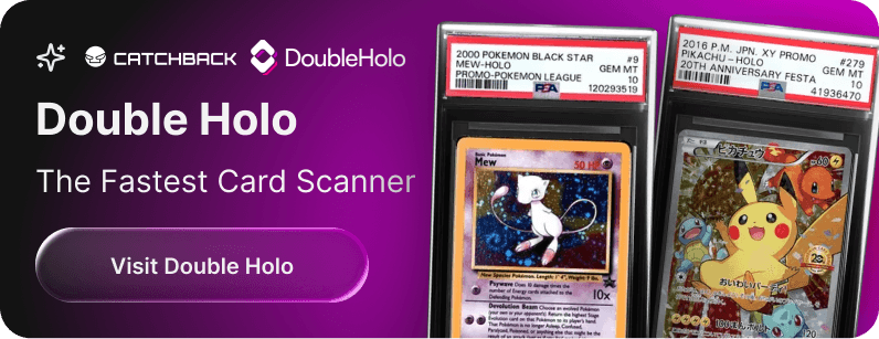 The fastest Pokémon card scanner. Start viewing your collection on Double Holo today.
