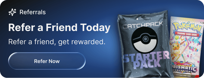 Refer a friend, get rewarded — a free starter pack for both of you on their first deposit.